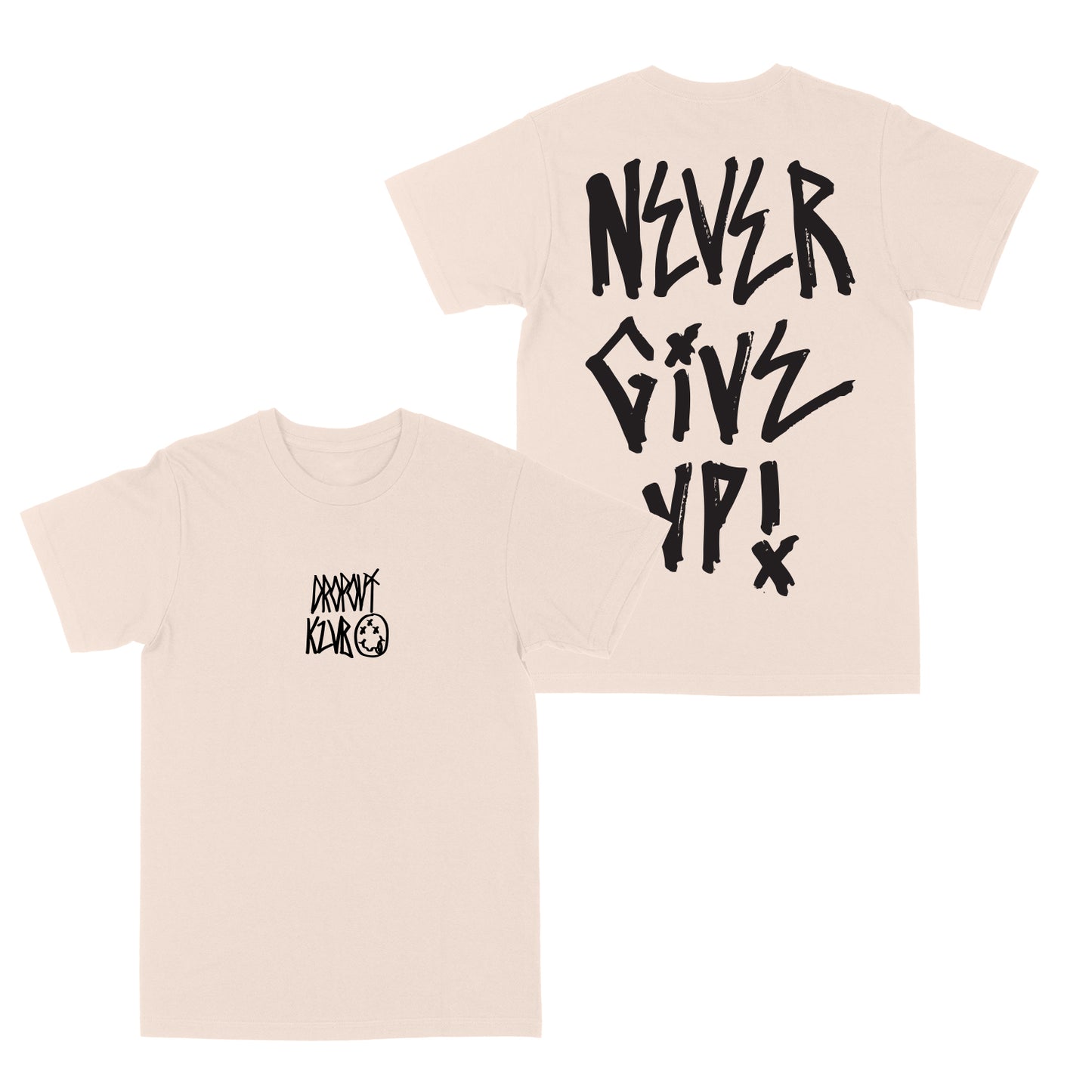 Never Give Up "Cream" Tee