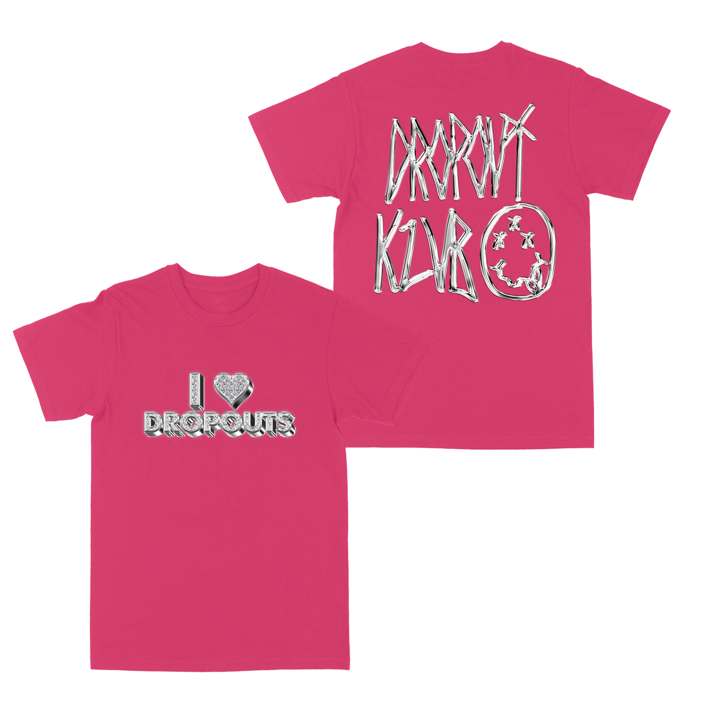 I ♡ Dropouts Hot Pink Tee