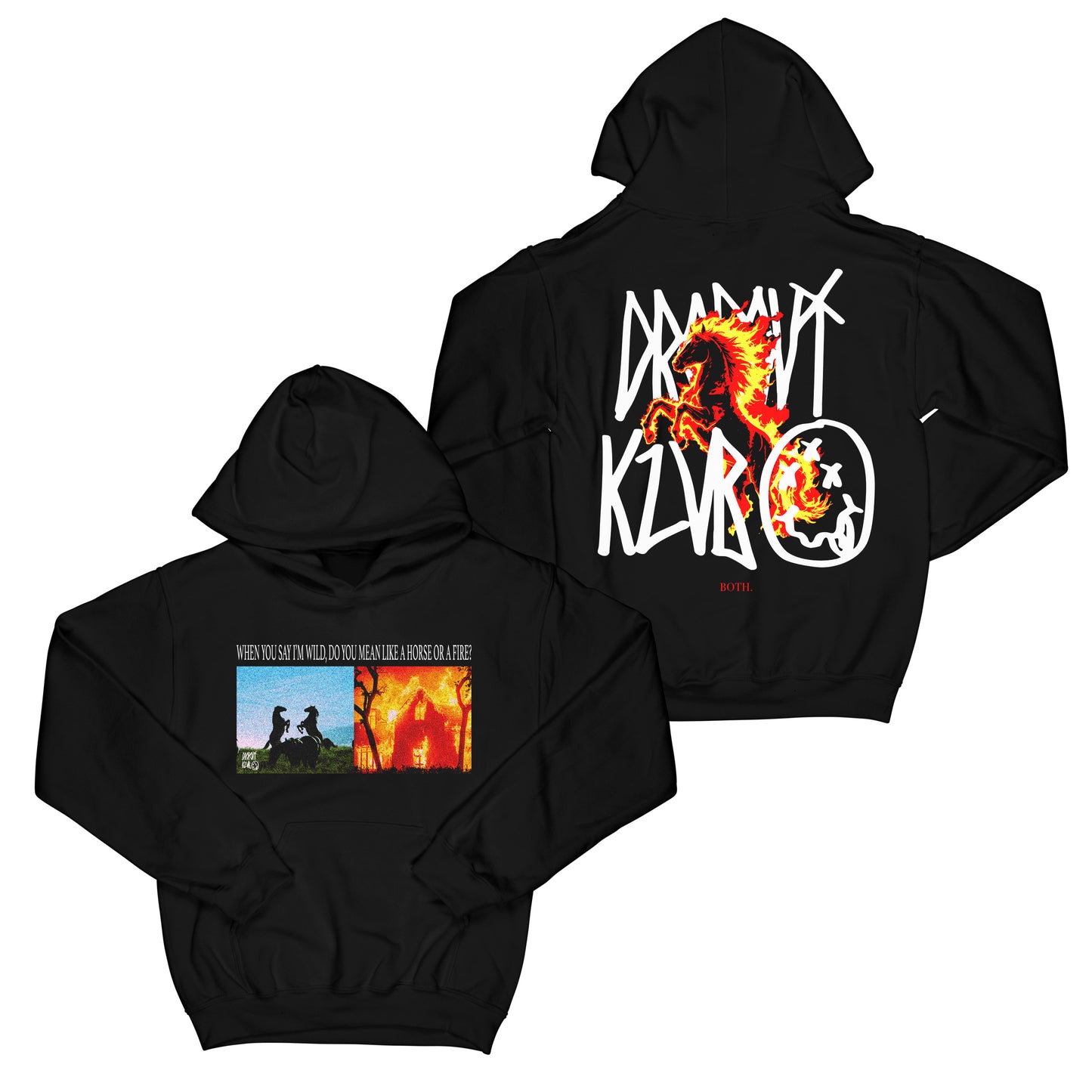 Horse Fire "Black" Hoodie
