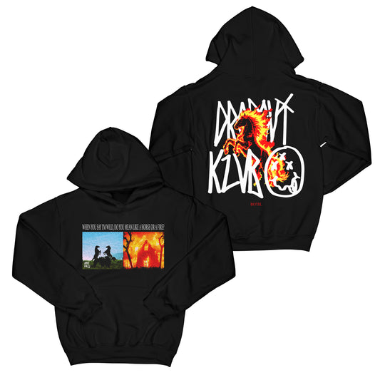 Horse Fire "Black" Hoodie